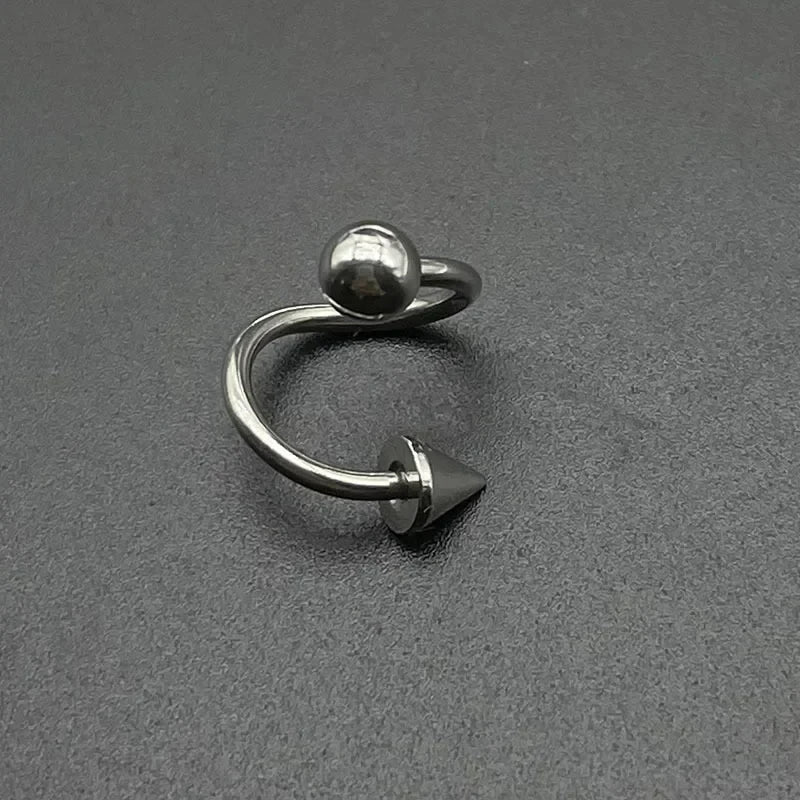 1 Pcs S Shape 316L Stainless Steel Lip Piercing Nose Ring Helix Piercing Cartilage Earring Body Piercing Vajinal Jewelry 16G