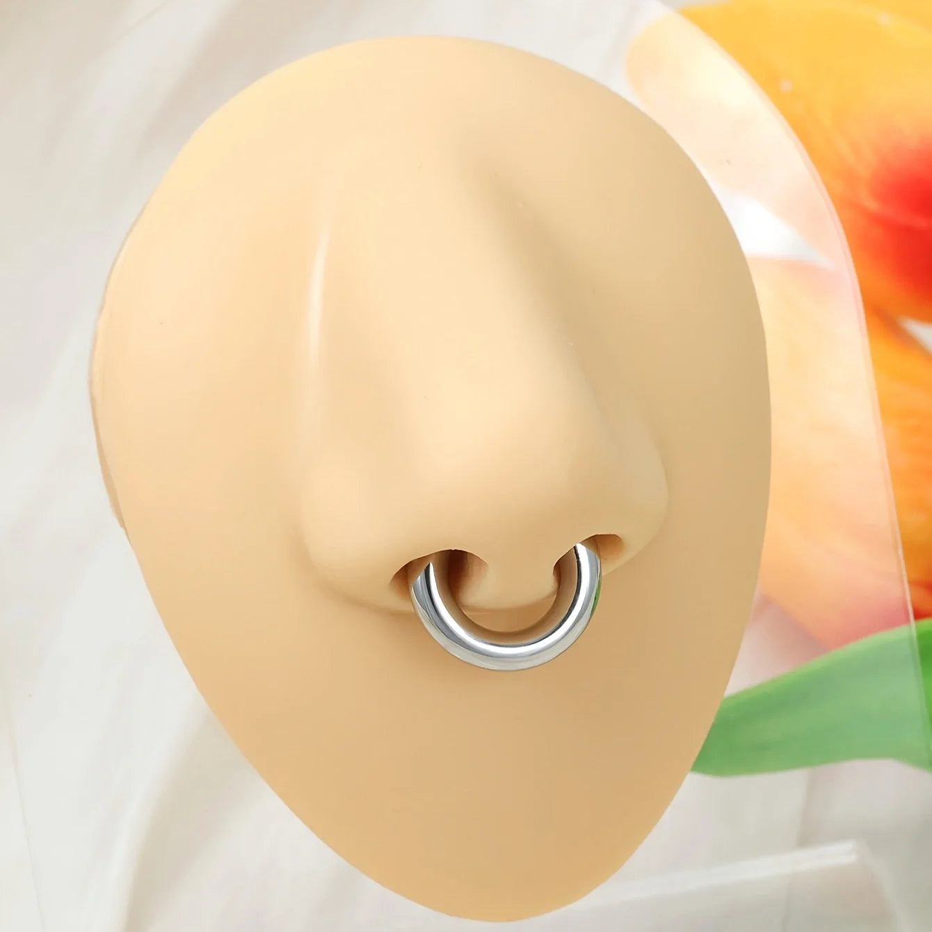 1pc Exaggerated c-Shaped Non-Piercing Nose Ring Fake Piercing Non-Piercing Ear Bone Clips For Men Ear Cuff Earrings