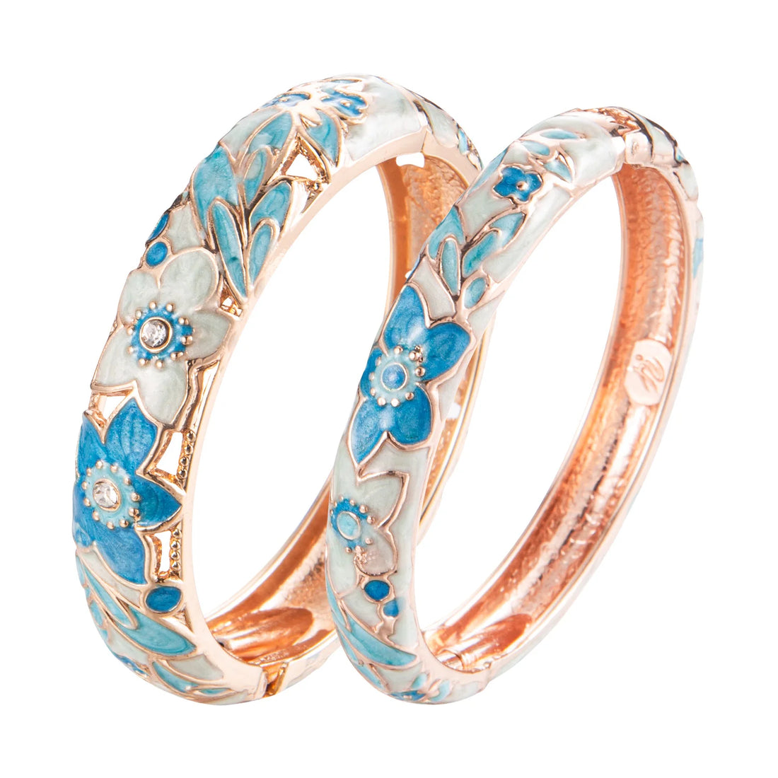 2PCS Indian Bangles For Women Women's Bangle Cloisonne Bracelet Sets Women's Jewelry Vintage Accessories Trendy Style Bangles
