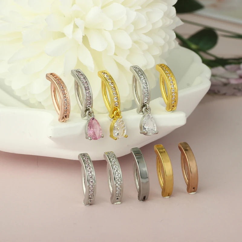 1PC 14G Implant Grade G23 Titanium Belly Button ring Clicker Stainless Steel Navel Piercing Jewelry Copper Belly Piercings