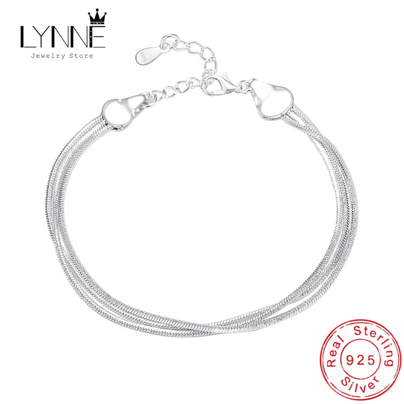 Hot Sale Sexy Beach Multilayer Snake Bones Anklets Foot Chain 925 Sterling Silver Foot Anklet Bracelet For Fashion Women Jewelry