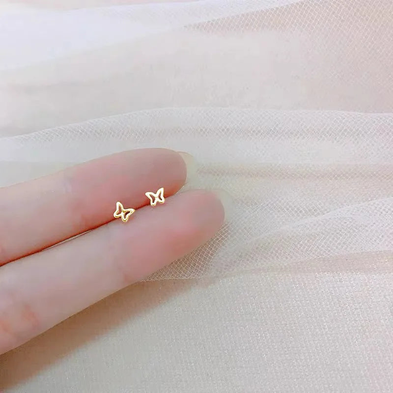 New Bow Knot Earring Star Earlobe Cartilage Prevent Allergy Stud Earrings For Women Ear Piercing Jewelry Gifts
