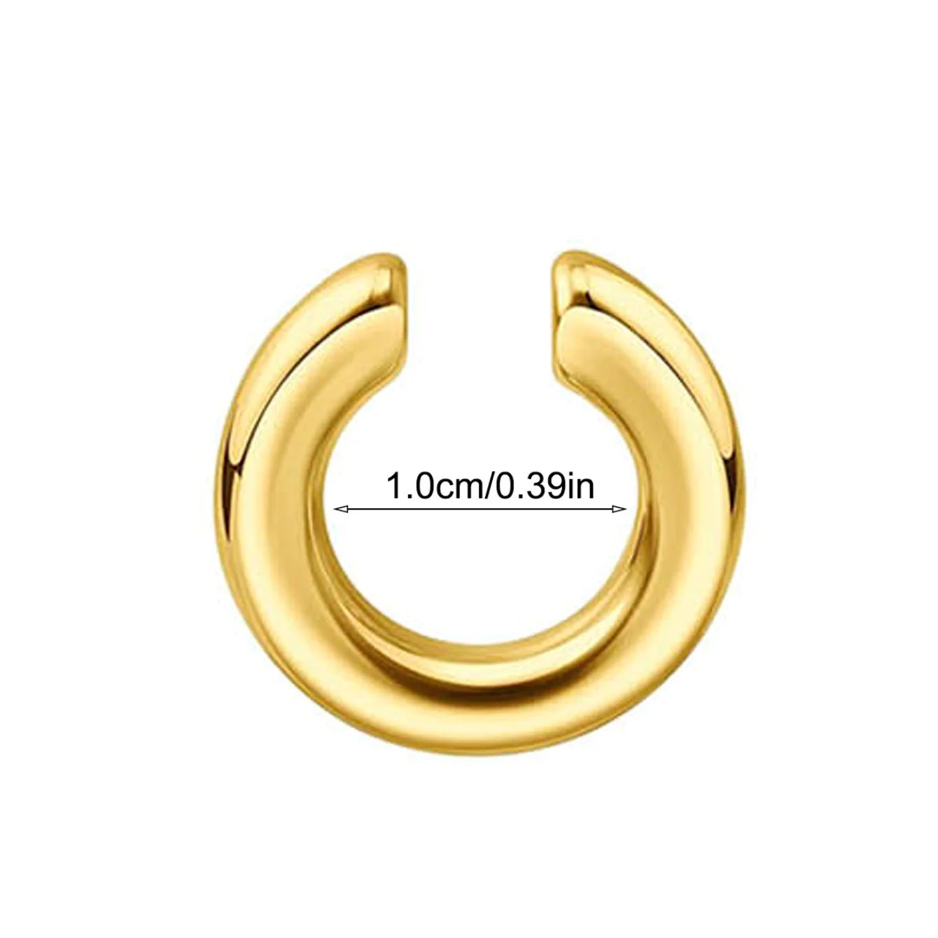 1pc Exaggerated c-Shaped Non-Piercing Nose Ring Fake Piercing Non-Piercing Ear Bone Clips For Men Ear Cuff Earrings