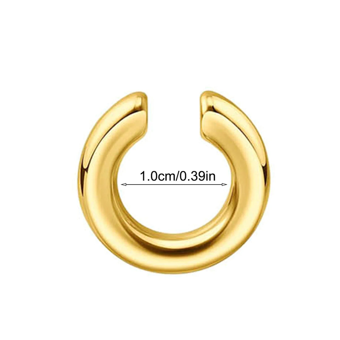 1pc Exaggerated c-Shaped Non-Piercing Nose Ring Fake Piercing Non-Piercing Ear Bone Clips For Men Ear Cuff Earrings