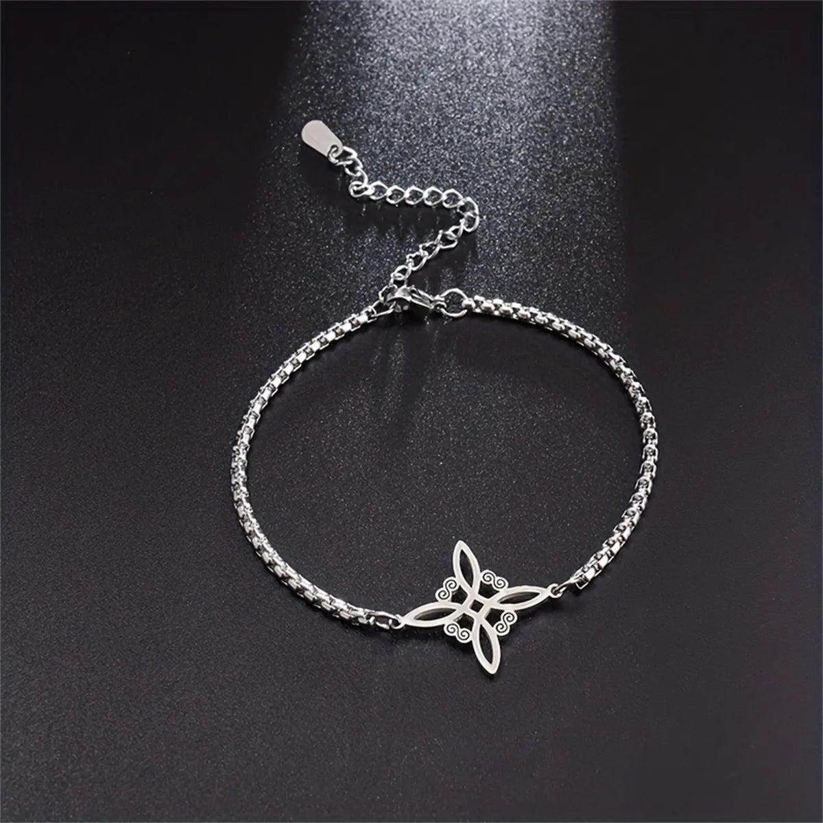 Stainless Steel Witch Knot Irish Knot Bracelet Women's Fashion Simple Personality Charm Jewelry