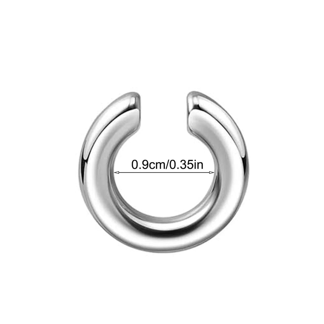 1pc Exaggerated c-Shaped Non-Piercing Nose Ring Fake Piercing Non-Piercing Ear Bone Clips For Men Ear Cuff Earrings