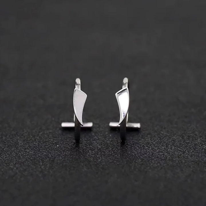 2PCS Trendy 10mm Stainless Steel Punk Clip on Fake Piercing Nose Wrap Lip Rings Unisex Nose Ring Women Men Tusk Body Jewelry