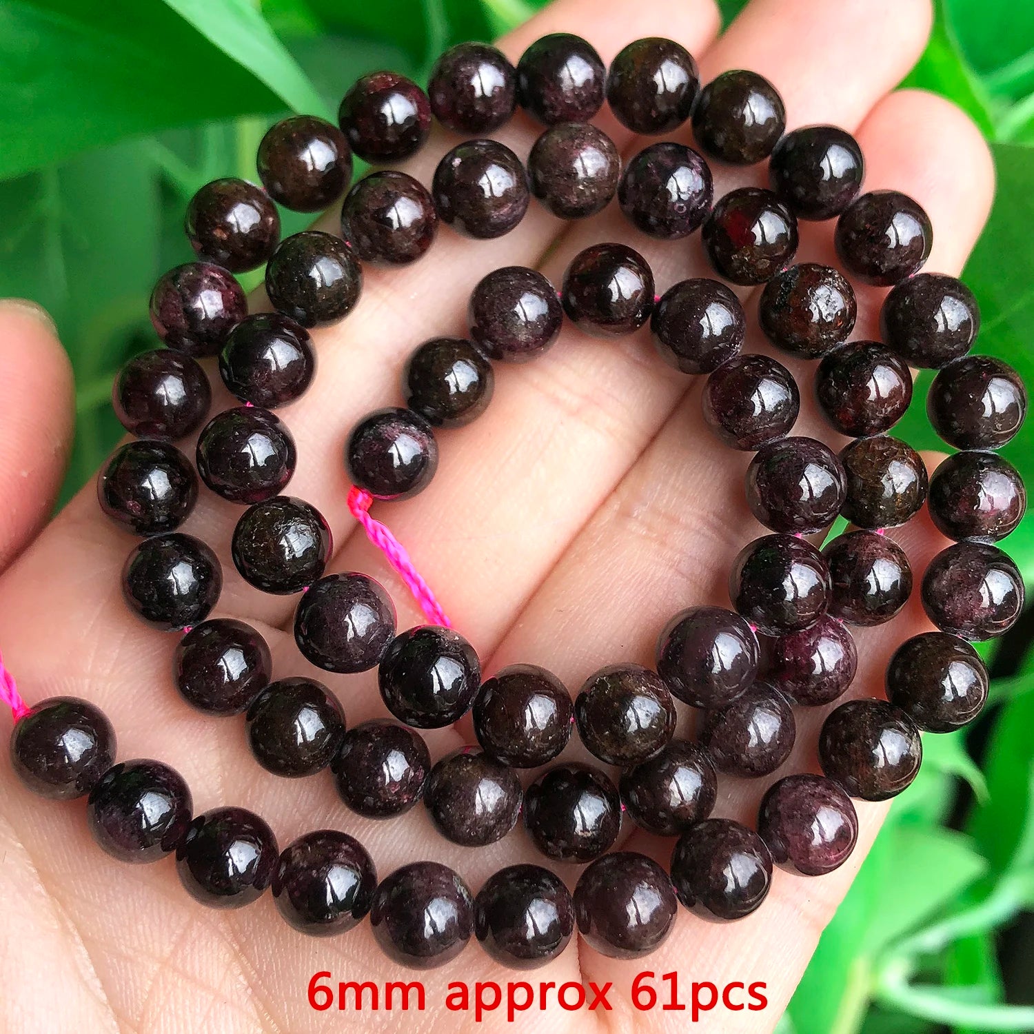 Natural Garnet Gem Stone Beads Irregular Round Faceted Loose Spacer Waist Beads for DIY Jewelry Making Bracelet Handmade
