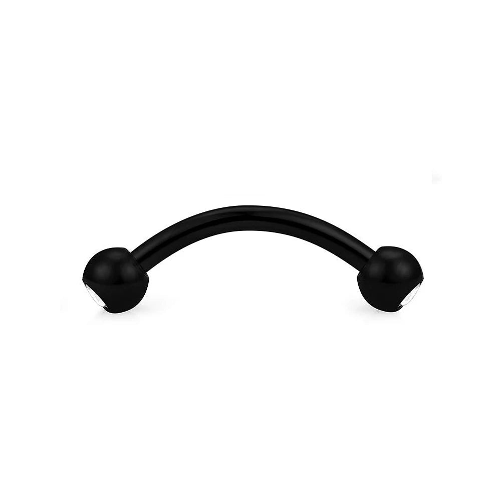 1 Pcs 16G Surgical Steel Daith Rook Earring 6mm 8mm 10mm Curved Barbell Eyebrow Rings Piercing Jewelry for Women Men