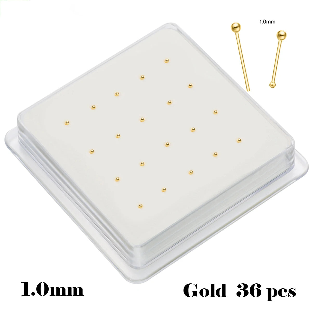 Sterling Silver 925 Ball Shape Piercing Nose Stud Jewelry Tiny 1.0mm Ball Silver Nose Nail Nez Pircing Nariz Joyería Corporal