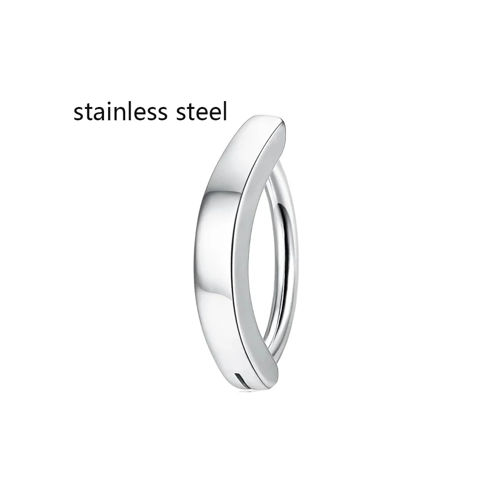 1PC 14G Implant Grade G23 Titanium Belly Button ring Clicker Stainless Steel Navel Piercing Jewelry Copper Belly Piercings