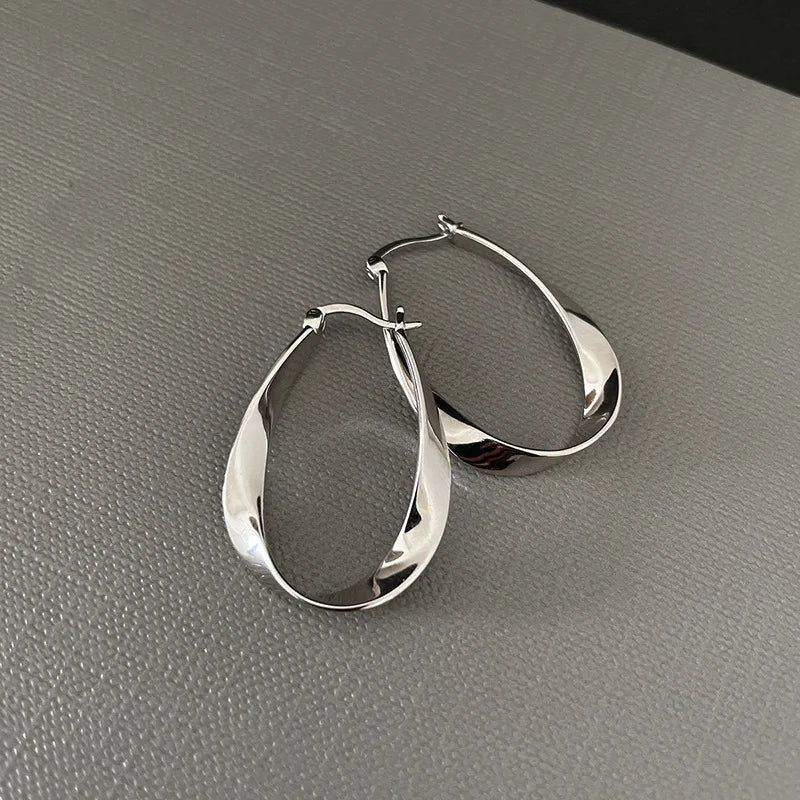 XIYANIKE 2024 Summer Heart Hoop Earrings For Women Girl Sexy New Fashion Trendy Jewelry Gift Party Wedding pendientes mujer