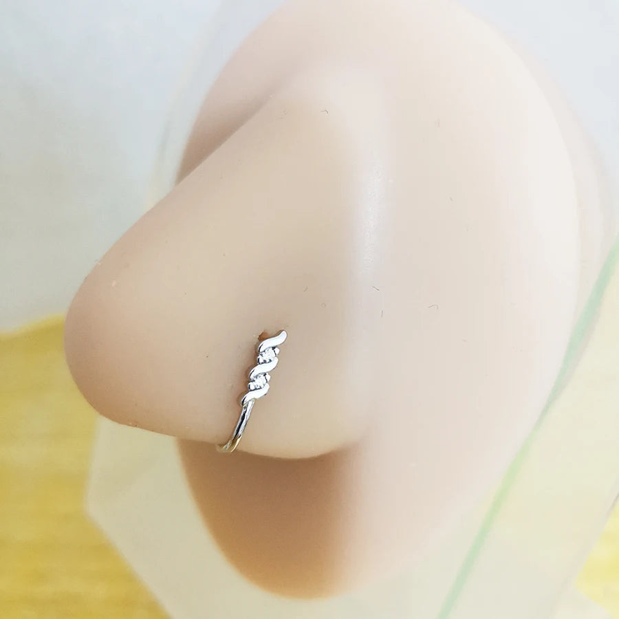 Fake Nose Piercing Jewelry butterfly water drop Fake Nose Rings for women non piercing Nose Clip Body Jewelry