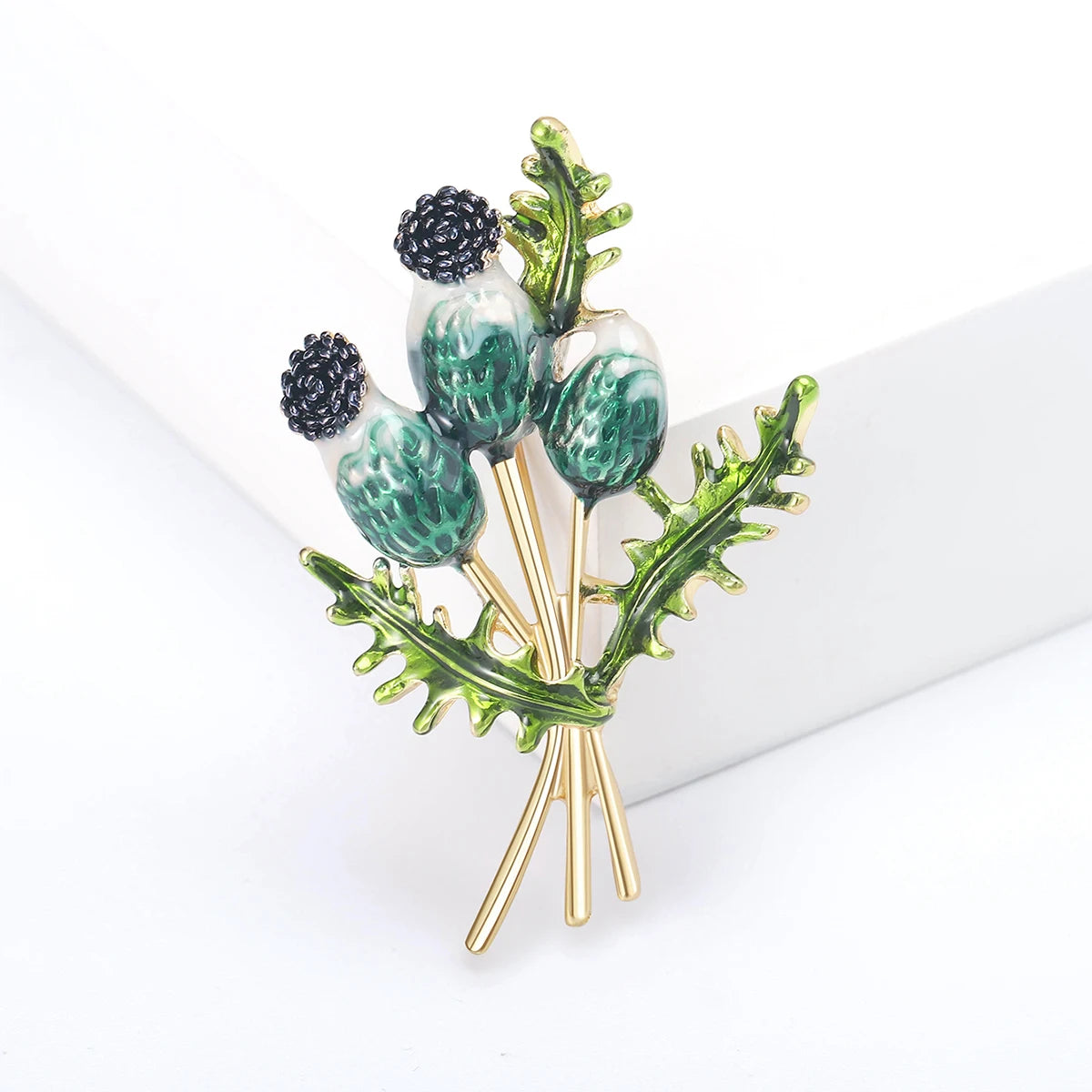 Pearl Lily of the Valley Flower Brooches for Women Enamel Berry Pin Plant Lapel Pins Office Party Funny Friend Gifts Accessories