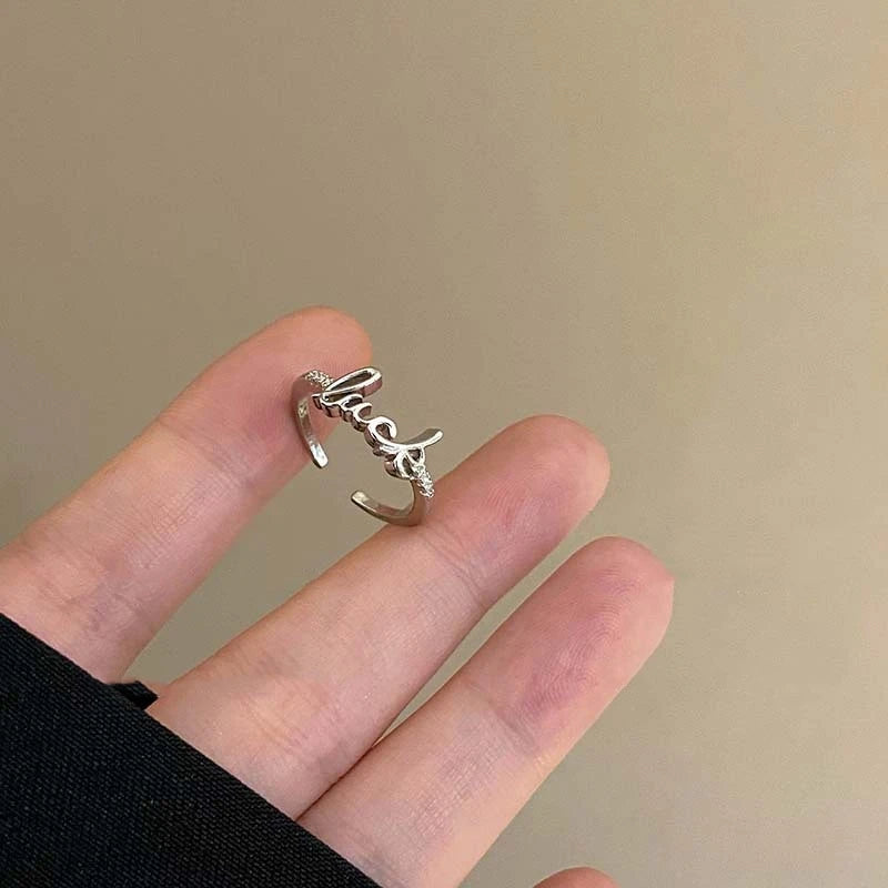 Kpop Fashion Star Zircon Crystal Rings for Women Girls Double Layer Ring Aesthetic Jewelry y2k Accessories 2024 New Trend