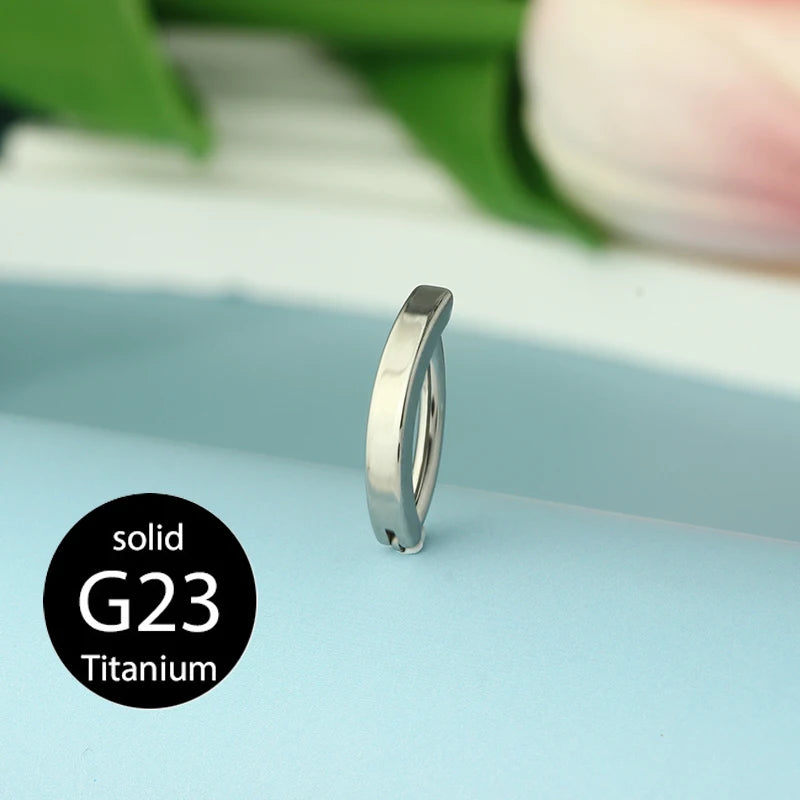 1PC 14G Implant Grade G23 Titanium Belly Button ring Clicker Stainless Steel Navel Piercing Jewelry Copper Belly Piercings