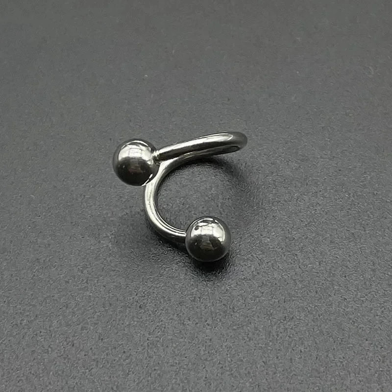 1 Pcs S Shape 316L Stainless Steel Lip Piercing Nose Ring Helix Piercing Cartilage Earring Body Piercing Vajinal Jewelry 16G