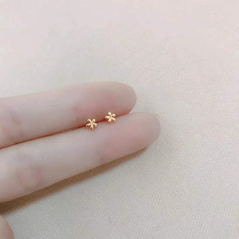 New Bow Knot Earring Star Earlobe Cartilage Prevent Allergy Stud Earrings For Women Ear Piercing Jewelry Gifts