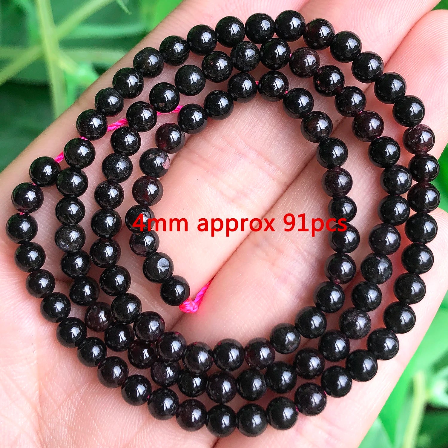 Natural Garnet Gem Stone Beads Irregular Round Faceted Loose Spacer Waist Beads for DIY Jewelry Making Bracelet Handmade