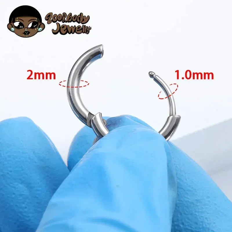 1 Pair Implant Grade F136 Titanium Minimalist Huggie Hoop Earrings Helix Rook Lobe Conch Simple Hoops Ear Piercing  8/10/12mm
