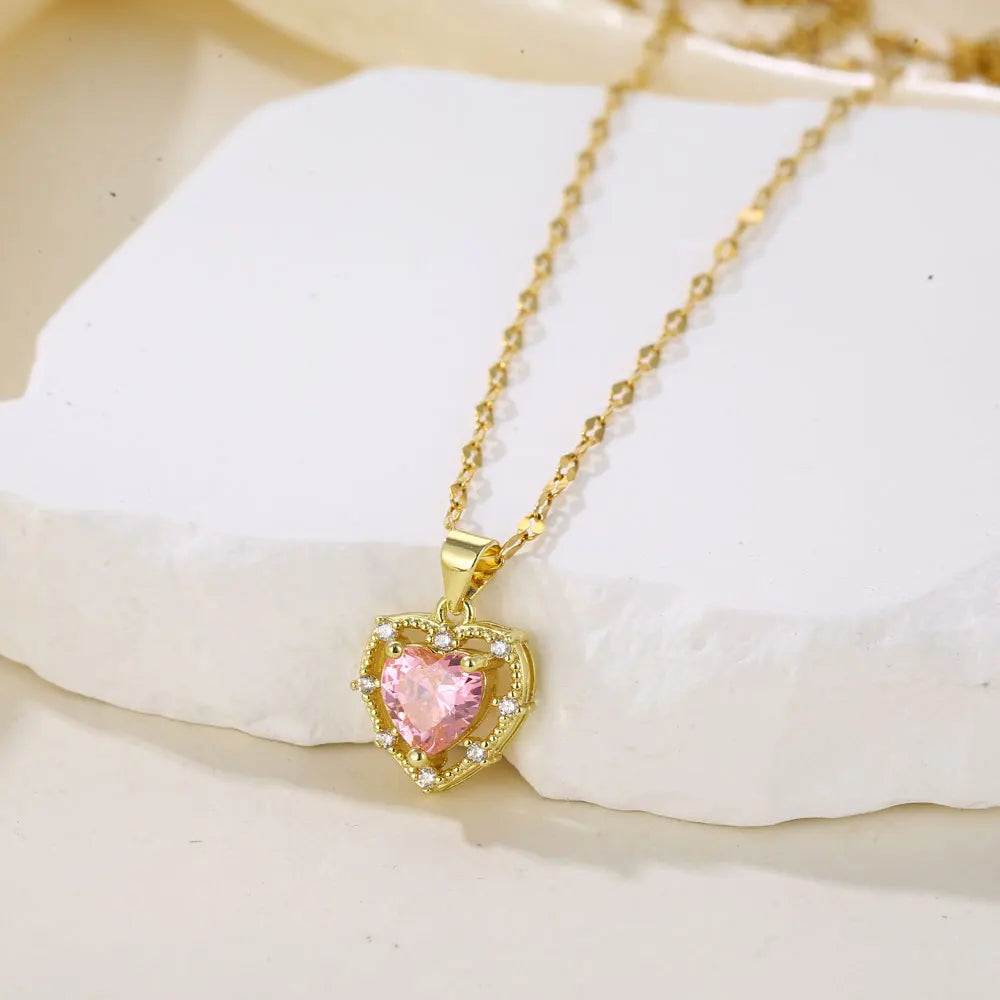 Double-layer Rotatable Sunflower Necklaces For Women Chain Choker Stainless Steel Jewelry Accessories