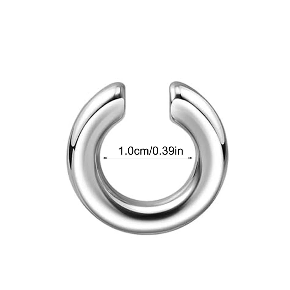 1pc Exaggerated c-Shaped Non-Piercing Nose Ring Fake Piercing Non-Piercing Ear Bone Clips For Men Ear Cuff Earrings