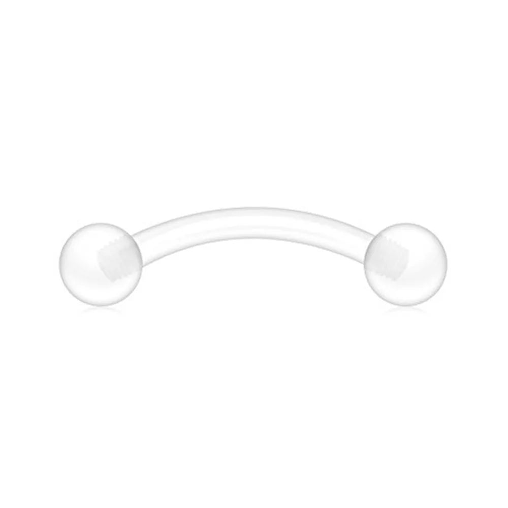 1 Pcs 16G Surgical Steel Daith Rook Earring 6mm 8mm 10mm Curved Barbell Eyebrow Rings Piercing Jewelry for Women Men