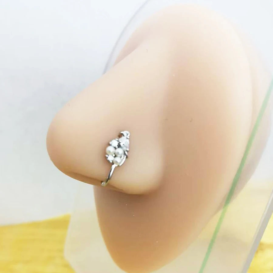 Fake Nose Piercing Jewelry butterfly water drop Fake Nose Rings for women non piercing Nose Clip Body Jewelry