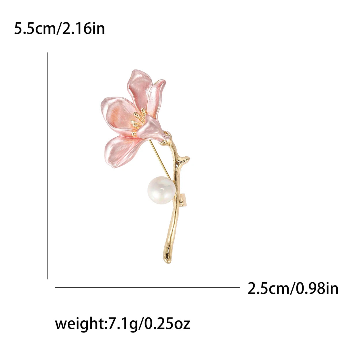 Resin Tulip Brooch for Women Unisex Rhinestone Flower Pin Pearl Plant Lapel Pin Banquet Party Backpack Gifts Jewelry Accessories