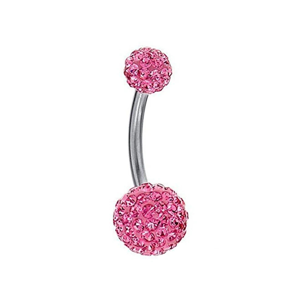 1PC 316L Surgical Steel Belly Button Rings Crystal Piercing Navel Piercing Earring Belly Piercing Sexy Body Jewelry Ombligo