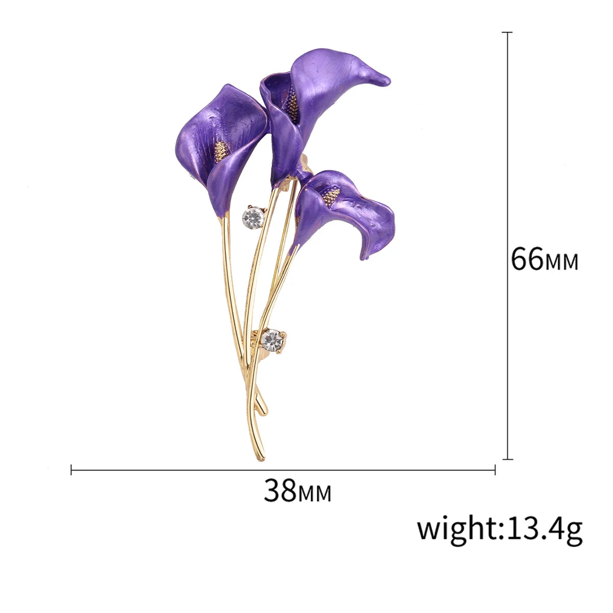 Resin Tulip Brooch for Women Unisex Rhinestone Flower Pin Pearl Plant Lapel Pin Banquet Party Backpack Gifts Jewelry Accessories