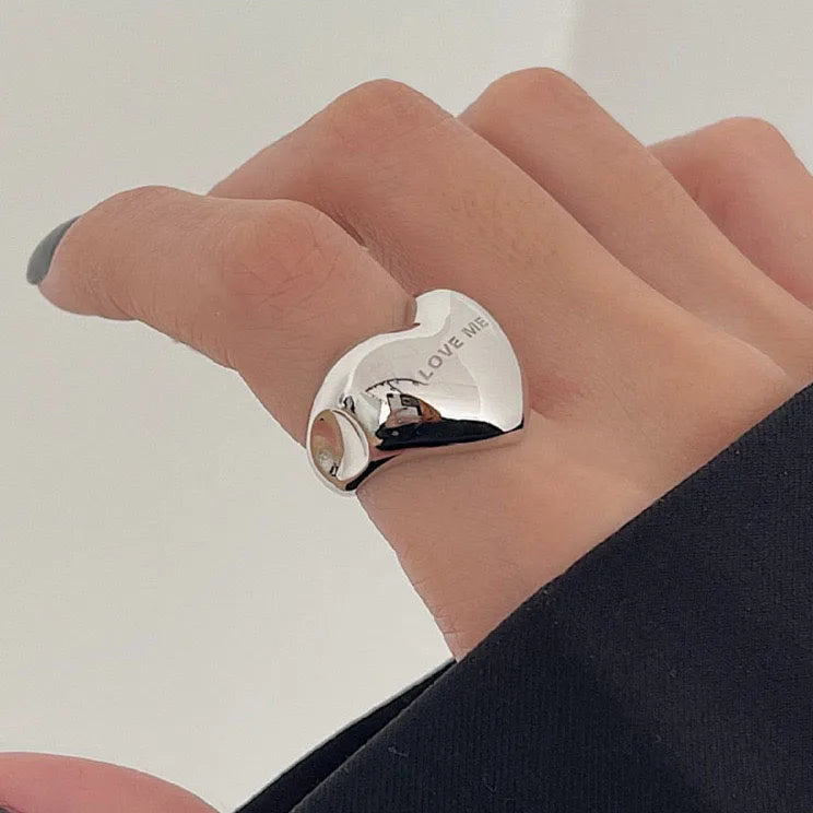 BF CLUB 925 Sterling Rings for Women Fashion Geometric Handmade Irregular Strip Ring Party Christmas Gift